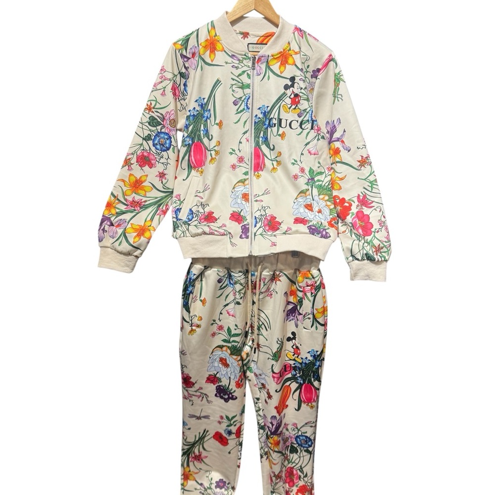 Gucci Floral Track Pants & Joggers Set
